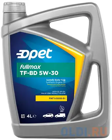 601366949 opet синт. мот.масло fullmax tf-bd 5w-30 (4л), фотография 1