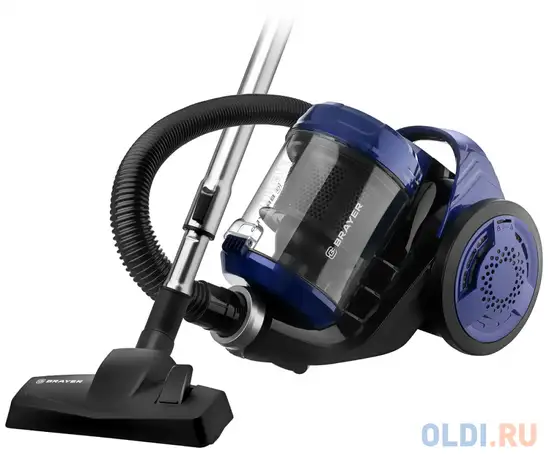 Пылесос brayer br4203 сухая уборка черно-синий, фотография 1