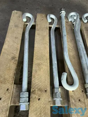 Анкерные изогнутые болты оцинкованные по ГОСТу изготовим, фотография 2