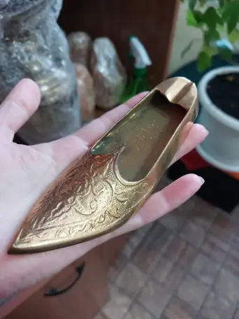 Пепельница Бронза Туфелька, фотография 1