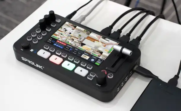 Видео микшер Sprolink Neolive r2plus дисплеем для стримов новый, фотография 2