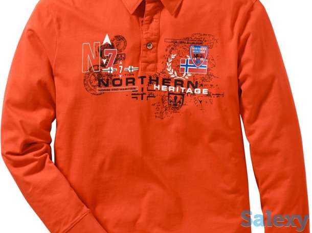 Поло с длинным рукавом. Принты, рисунки, брендирование поло с длинным рукавом., фотография 1