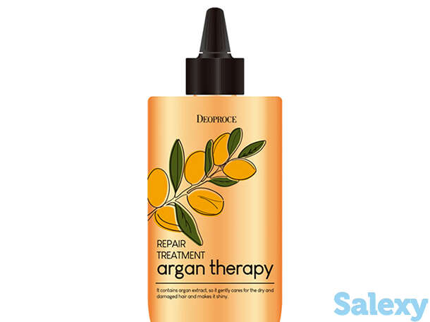 Маска для волос deoproce argan therapy repair treatment, фотография 1