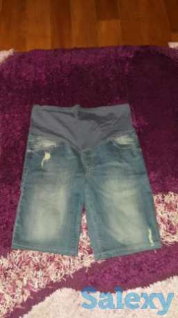 Продам джинсовые шорты для беременных, фотография 1