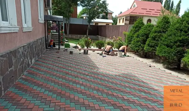 Укладка плитки, брусчатки, бордюра под ключ: Алматы, Конаев. Гарантия, фотография 1