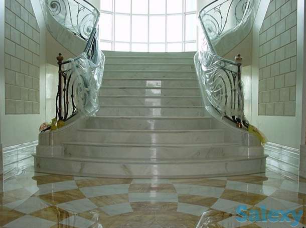 Лестницы из гранита, мрамора и травертина в Алматы, фотография 3