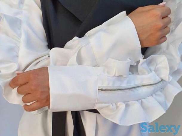 Офисная женская рубашка с жилеткой, фотография 2