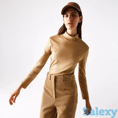 Женская хлопковая водолазка lacoste, фотография 1