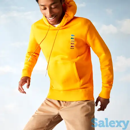 Хлопковая флисовая толстовка lacoste x polaroid unisex, фотография 1