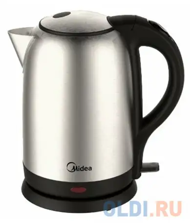 Чайник midea mk-8030 2200 вт серебристый 1.7 л металл, фотография 1