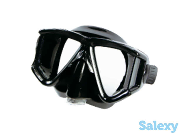 Akvilon maxima-4 dry маска для плавания с клапаном, цвет прозрачный / черный, фотография 1