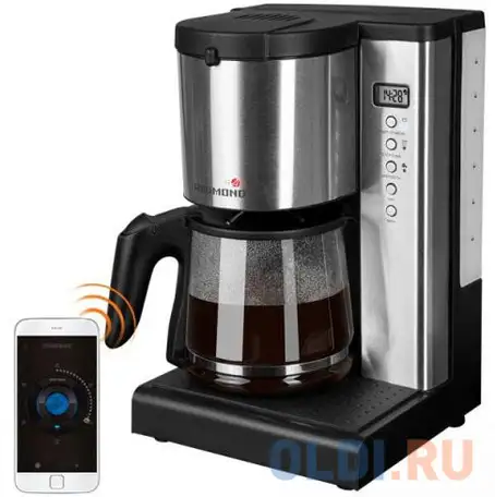 Кофеварка redmond skycoffee m1509s 1000 вт черный серебристый, фотография 1