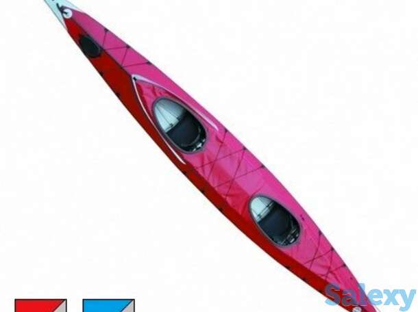 Байдарка каркасно надувная тритон ладога 2 люкс серая/красная, фотография 1