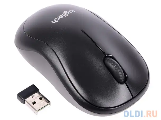 Мышь (910-004881) logitech wireless mouse b220 silent black b2b box, фотография 1