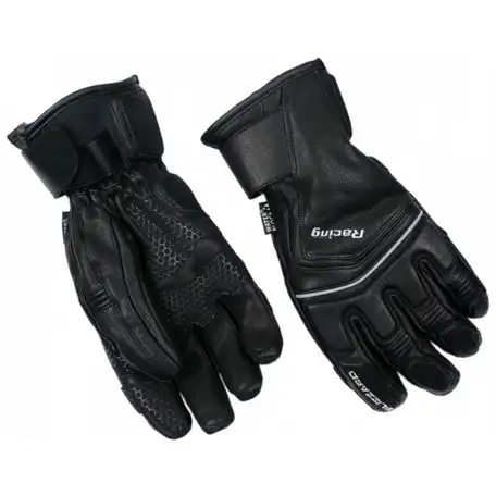 Перчатки blizzard racing leather ski gloves black/silver, фотография 19