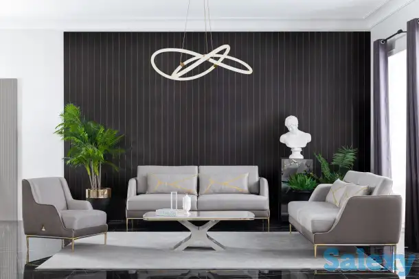 Великолепный комплект диванов 3+3+1 и журнальный столик, фотография 1