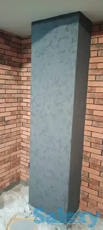 Профессиональное нанесение декоративной штукатурки на стены и потолок от опытного мастера, фотография 8