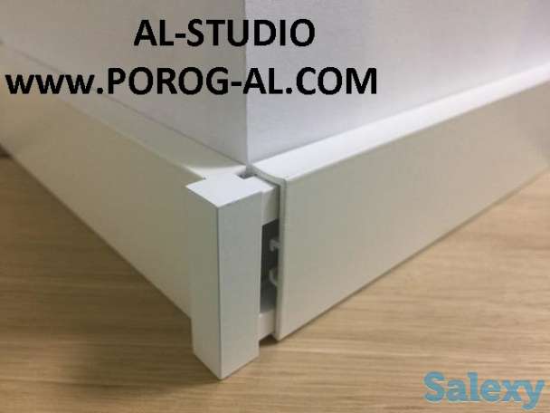 Плинтус алюминиевый Хром, Серебро, от Белого до Графита, фотография 7