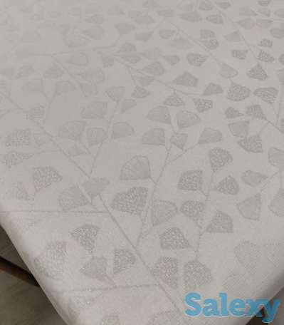 Шикарная испанская скатерть с серебряным люрексом ширина 140 см, фотография 2