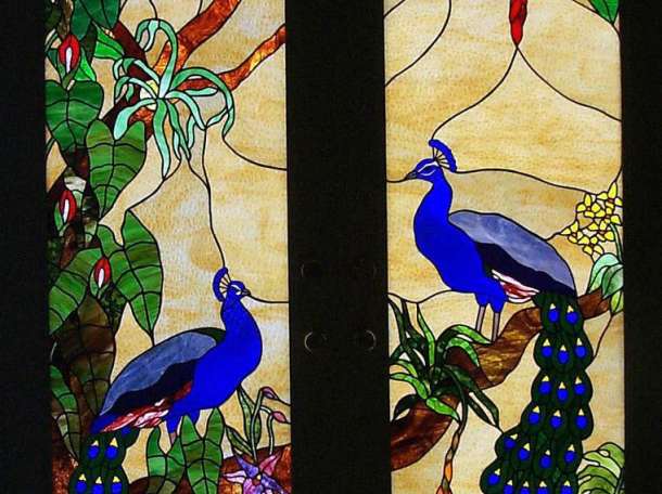 Витражи художественные, зеркала и изделия из стекла., фотография 9