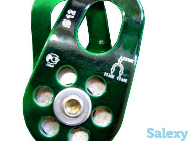 Блок-ролик вертикаль одинарный без подшипника дюраль, фотография 1