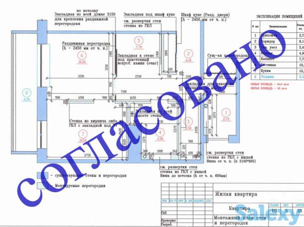 Узаконение перепланировки, Техпроект и Акт приемки, фотография 1