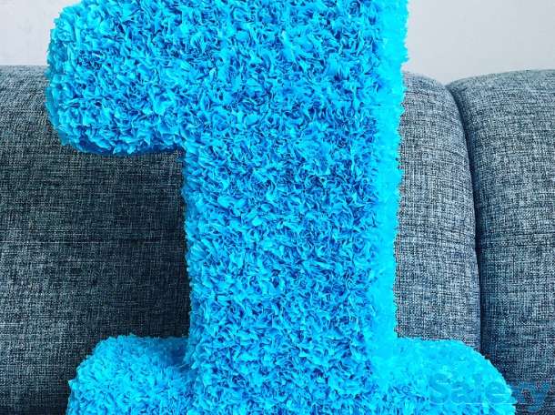 Объемные ЦИФРЫ 1 (один) АРЕНДА на день рождения, ГОДИК для фотосессии, фотография 1