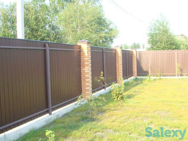 строительство забора из профлиста, фотография 5