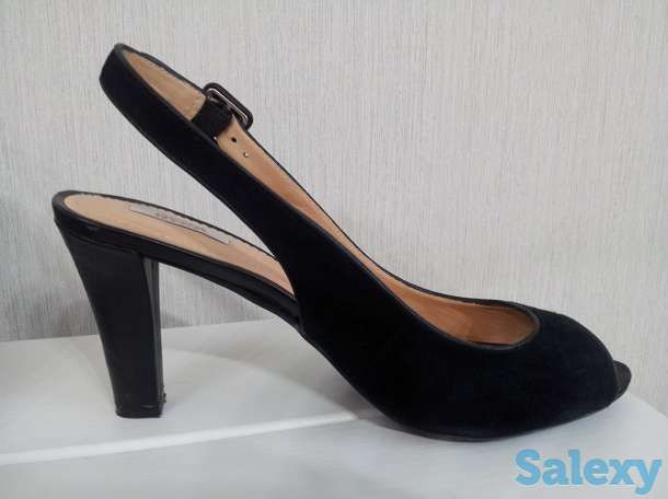 Туфли черные Geox (Италия), замшевые, недорого, фотография 1