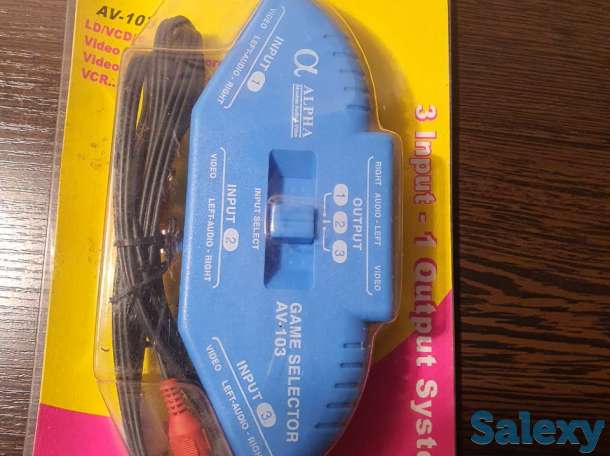 3в1 аудио видео AV RCA конвертер преобразователь разветвитель DVD, фотография 5