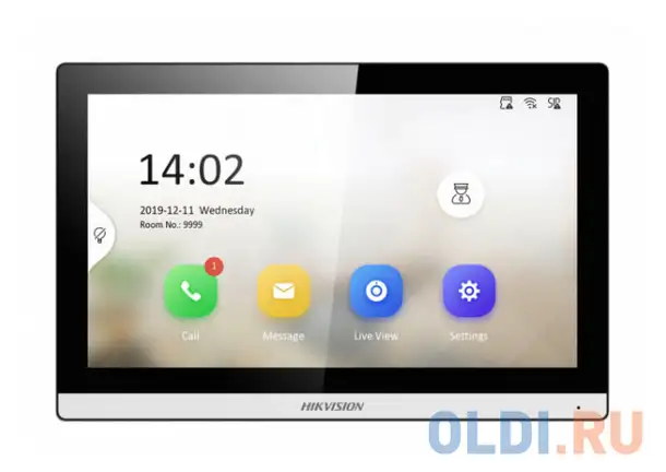 Видеодомофон hikvision ds-kh6350-te1 белый, фотография 1