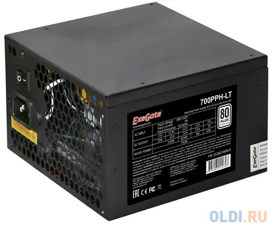 Блок питания exegate 700pph-lt 700 вт, фотография 1