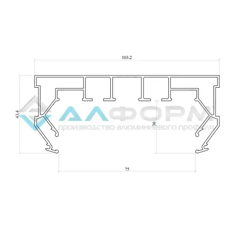 Пк 14 двухрядный карниз для штор, фотография 2