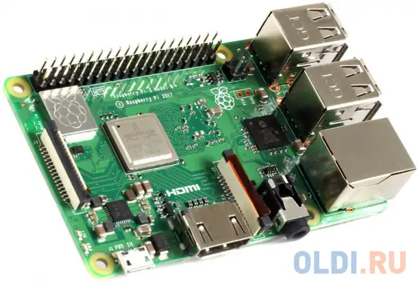 Микрокомпьютер raspberry raspberry pi 3 modell b+, фотография 1