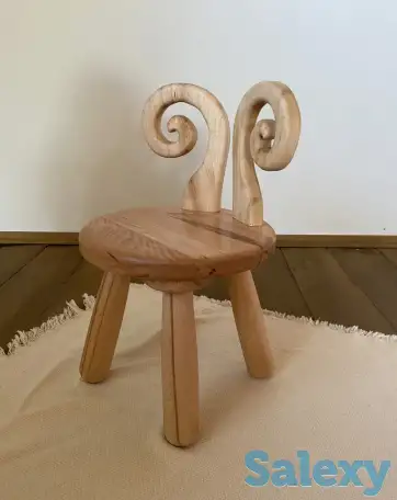 Деревянный детский стол и стул из массива бука, фотография 7