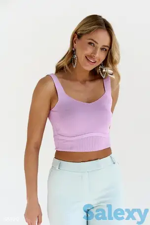 Лиловый кроп-топ, фотография 1