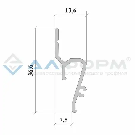 Стеновой профиль Delta теневой, фотография 2