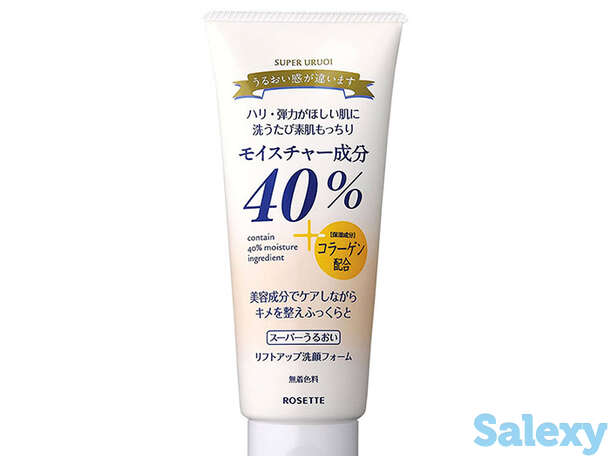 Пенка для умывания rosette 40% super uruoi lift up cleansing foam, фотография 1