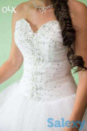 Прдам свадебное платье в хорошем состоянии 44-46р, фотография 1