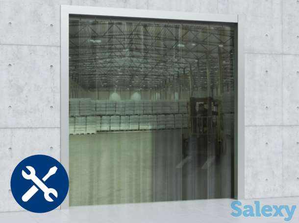 Монтаж полосовых\пленочных завес ПВХ, фотография 3