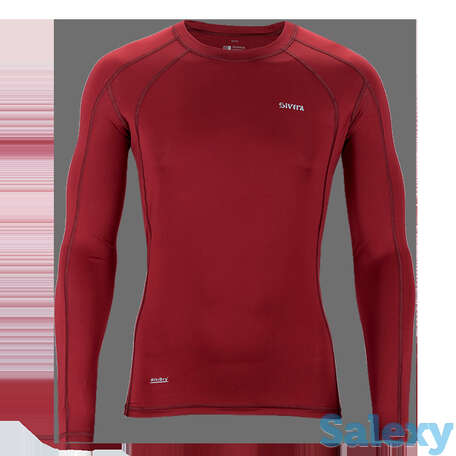 Термобелье майка сивера годобль д(м) с длинными рукавами мужская гранат, фотография 1