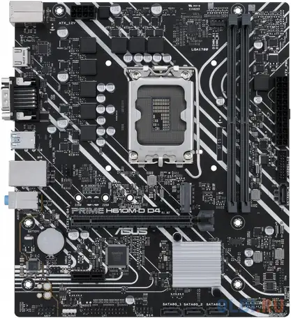 Материнская плата asus prime h610m-d d4, фотография 1