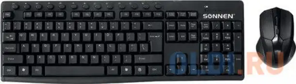 Набор беспроводной sonnen k-648, клавиатура 117 клавиш, мышь 4 кнопки 1600, фотография 1
