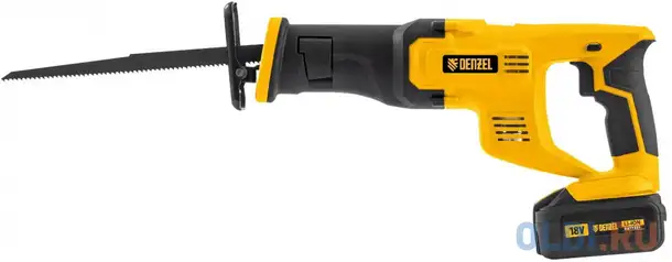 Пила сабельная аккумуляторная crc-115,  18в li-ion// denzel, фотография 1