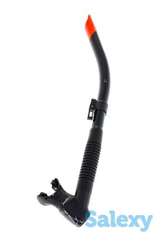 Трубка marlin flash (прямая гофра) black/ orange, фотография 1