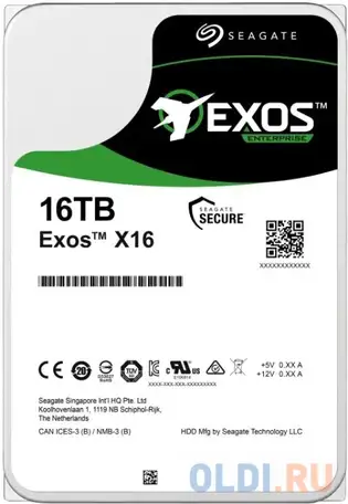 Накопитель на жестком магнитном диске seagate жесткий диск exos x16 hdd, фотография 1