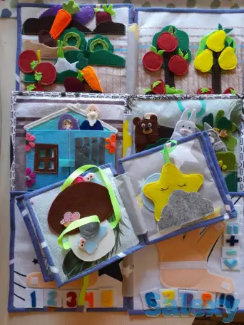 Развивающие книжки из фетра, фотография 4