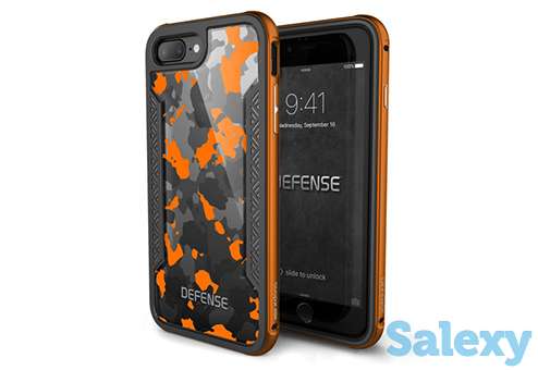 Чехол металлический x-doria defense shield для apple iphone 8/7 plus (orange camo). оранжевый, фотография 2