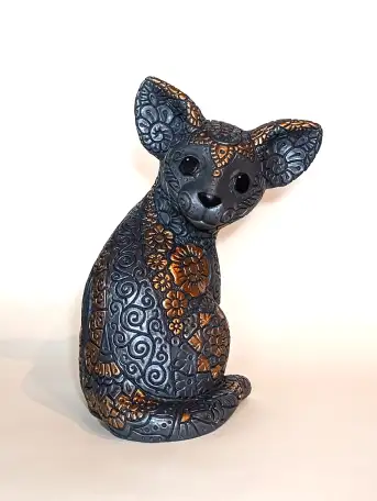 Копилка Кошка ажурная, фотография 9