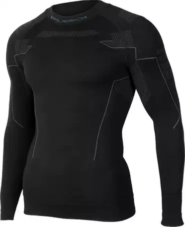 Термокофта brubeck men thermo nilit heat black, фотография 19